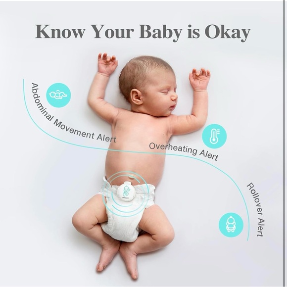 Sense-U Smart Baby Movement Monitor 3 - Tracks Baby's Abdominal Movement, Sleep - Picture 5 of 14